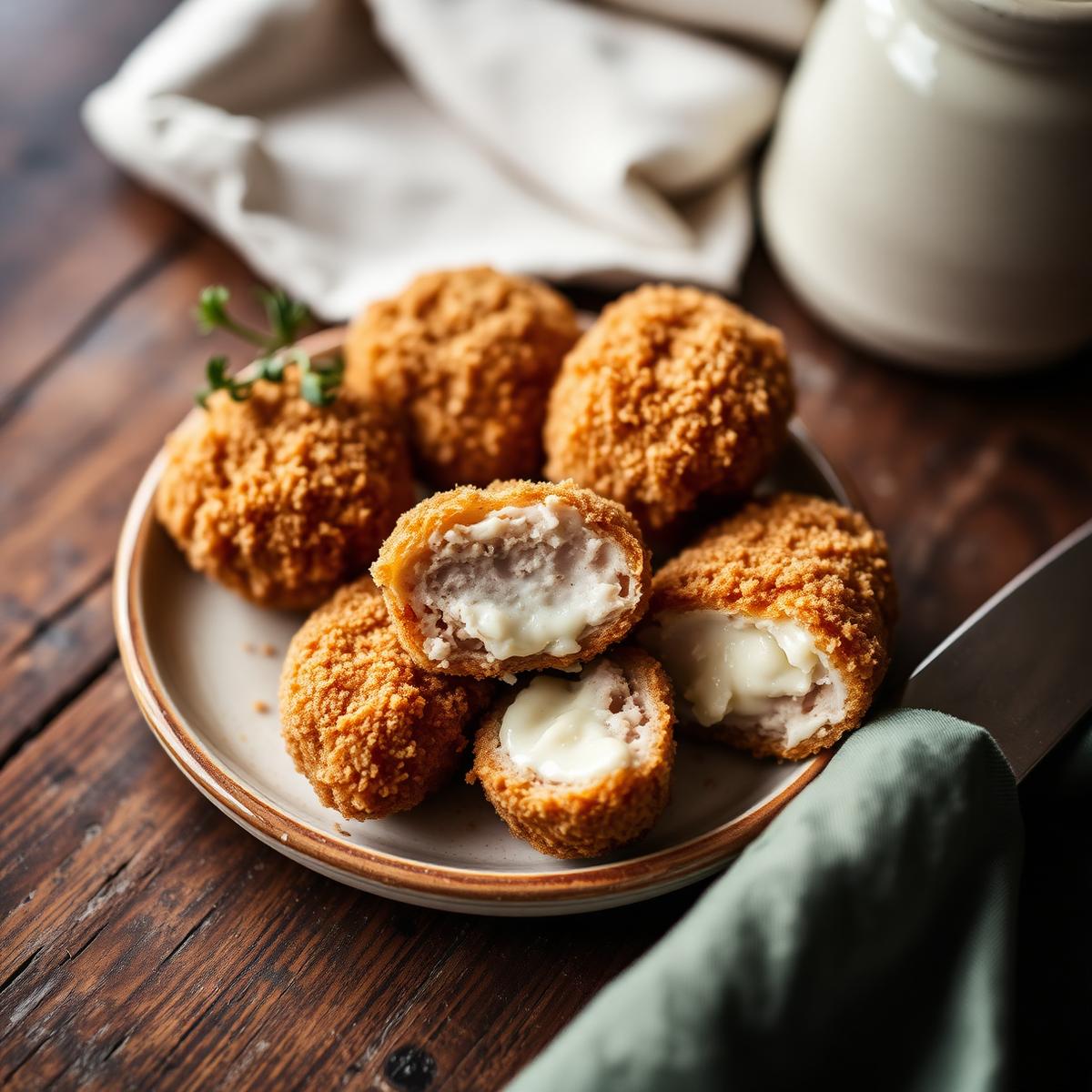 Croquetas caseras de pollo y jamón