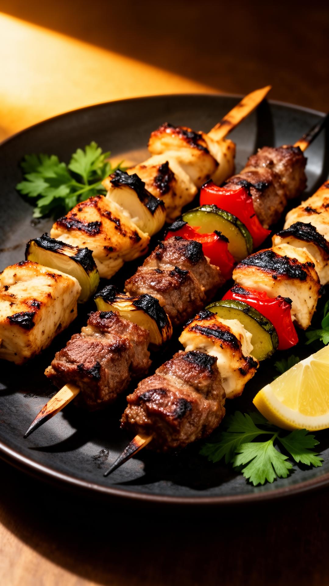 Mashawi variado a la brasa